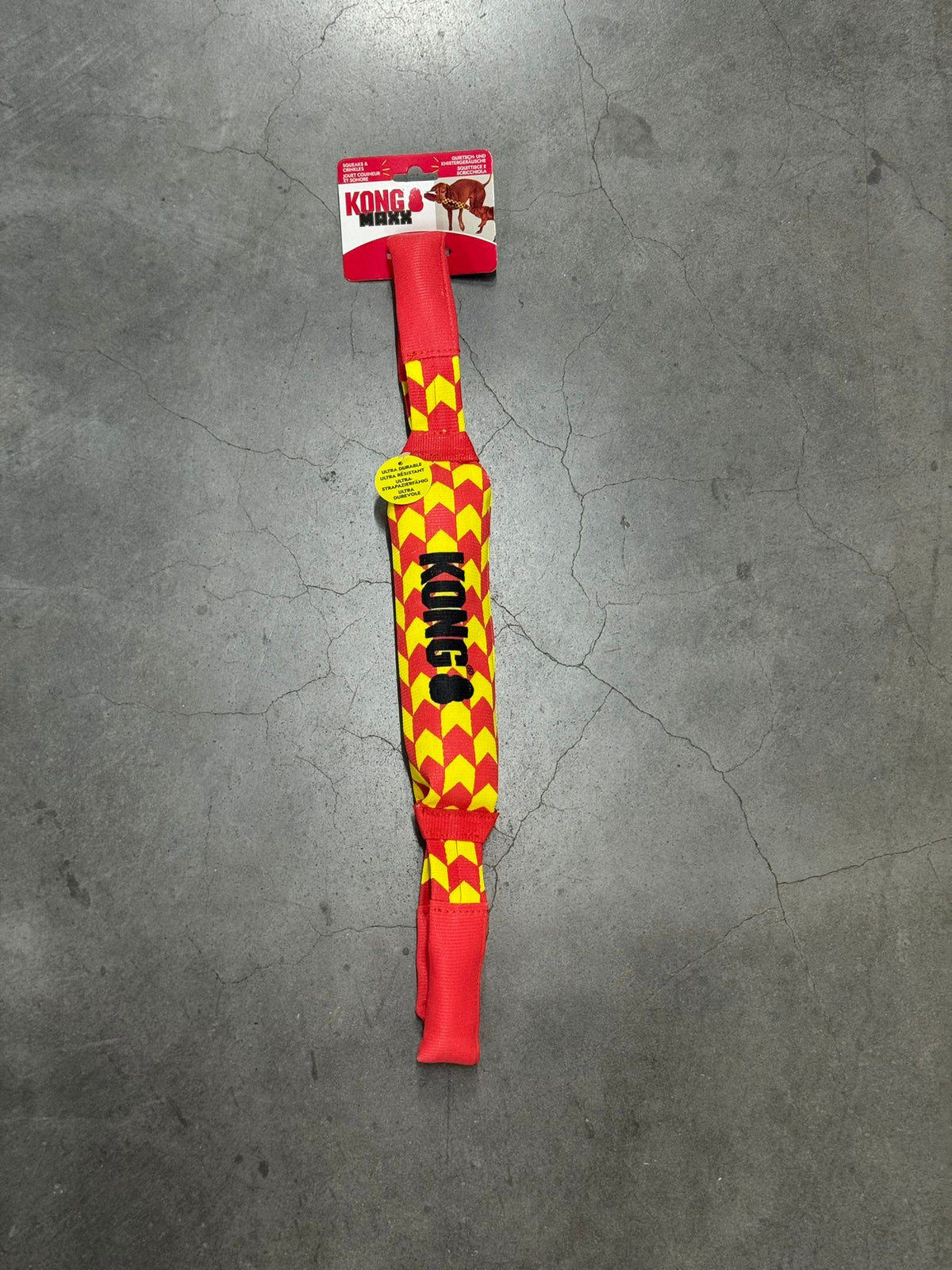 KONG Maxx Tug Rood/Geel