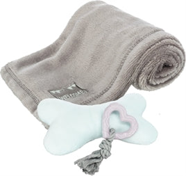 Trixie Junior Puppy Set Fleece Deken En Speelgoed 3-Delig