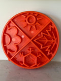 Sodapup Four Seasons Design Shallow eBowl Slow Feeder - Orange