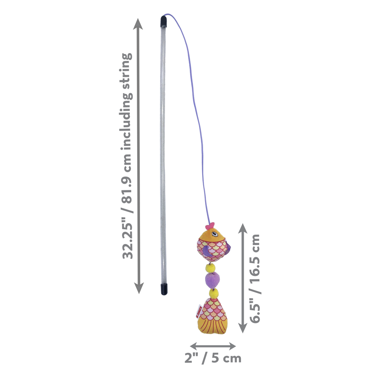 Kong Kattenhengel Scrattles Vis Assorti 47 cm