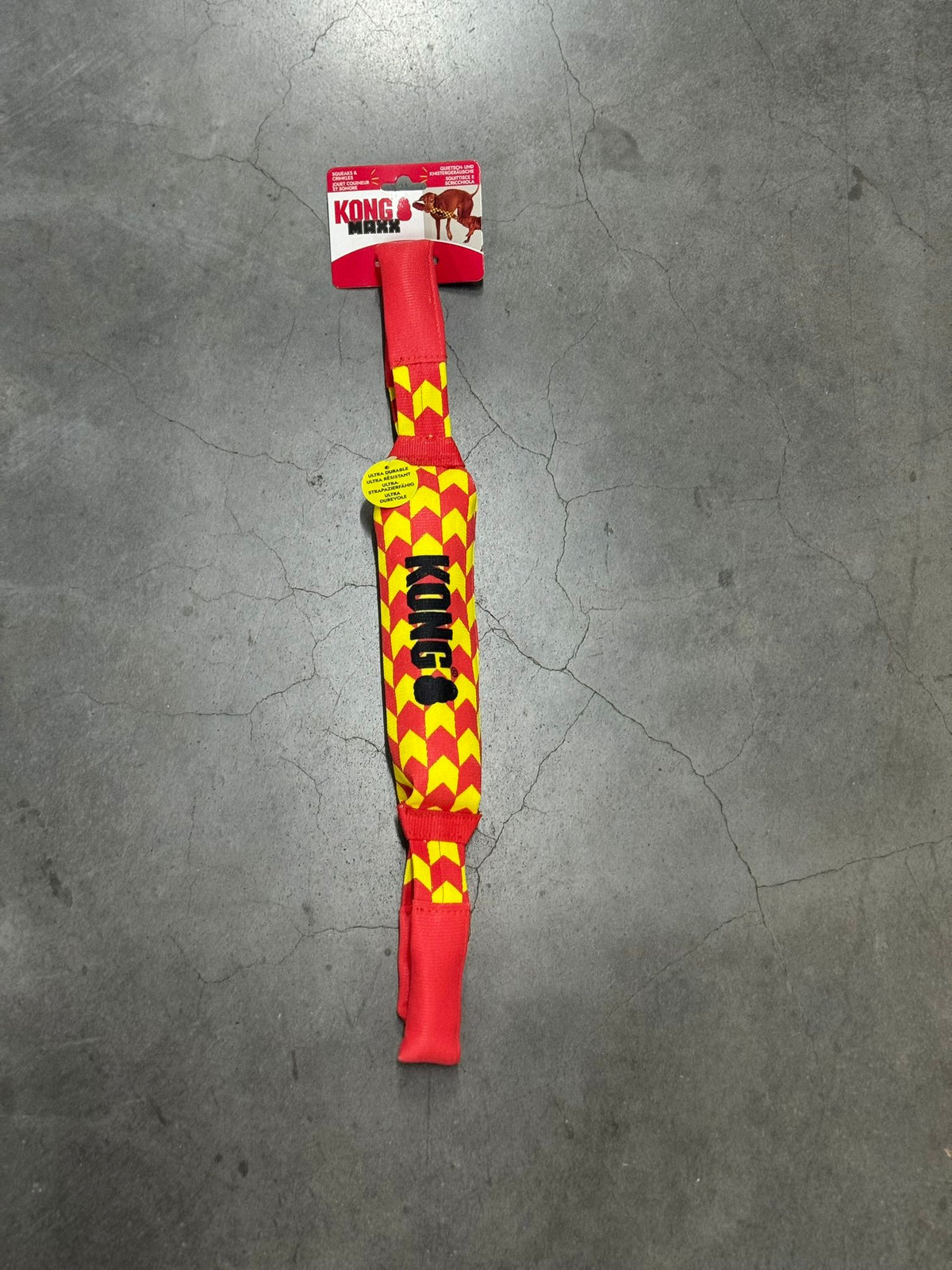 KONG Maxx Tug Rood/Geel