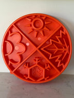 Sodapup Four Seasons Design Shallow eBowl Slow Feeder - Orange