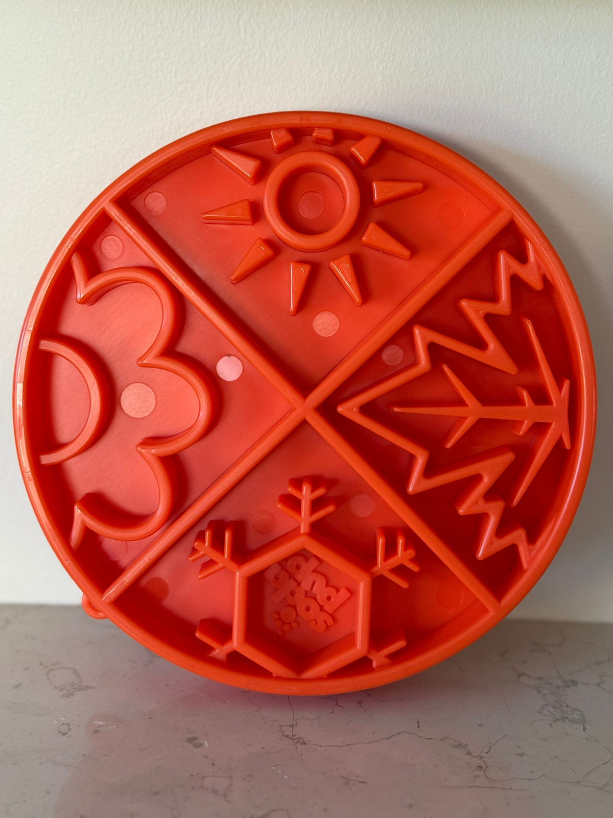 Sodapup Four Seasons Design Shallow eBowl Slow Feeder - Orange