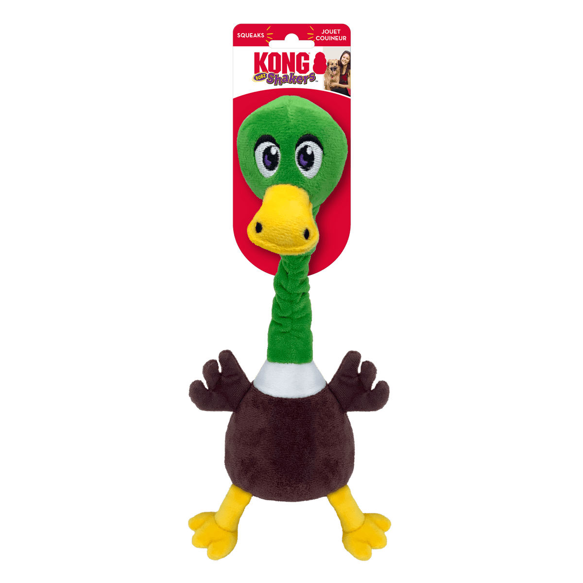 Kong Shakers Bobz Eend Met Piep Groen