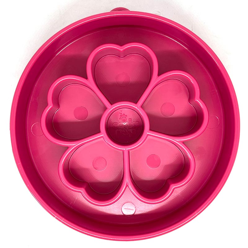Sodapup Flower Design Ebowl Slow feeder Pink