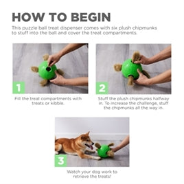 Nina Ottosson Dog Snuffle N'Treat Bal groen