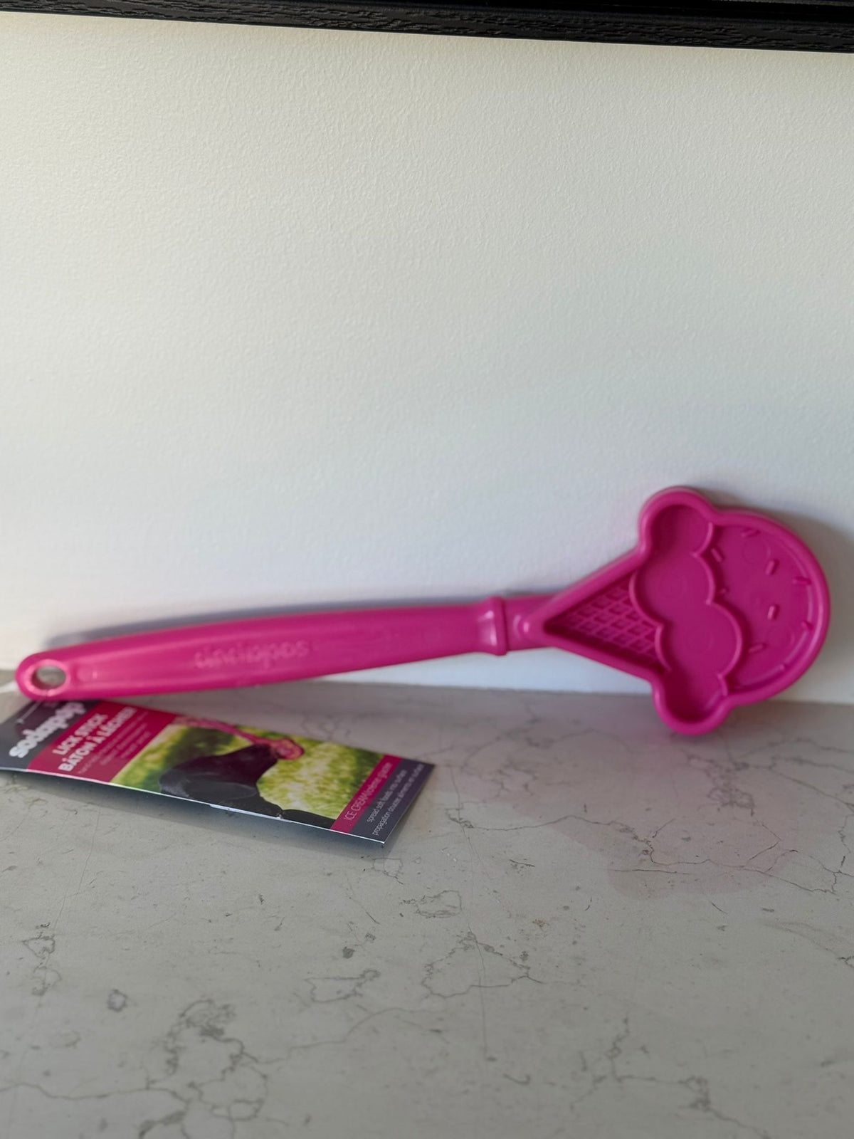 Sodapup Ice Cream Cone Lick Stick Hand-Held Interactive Enrichment Toy