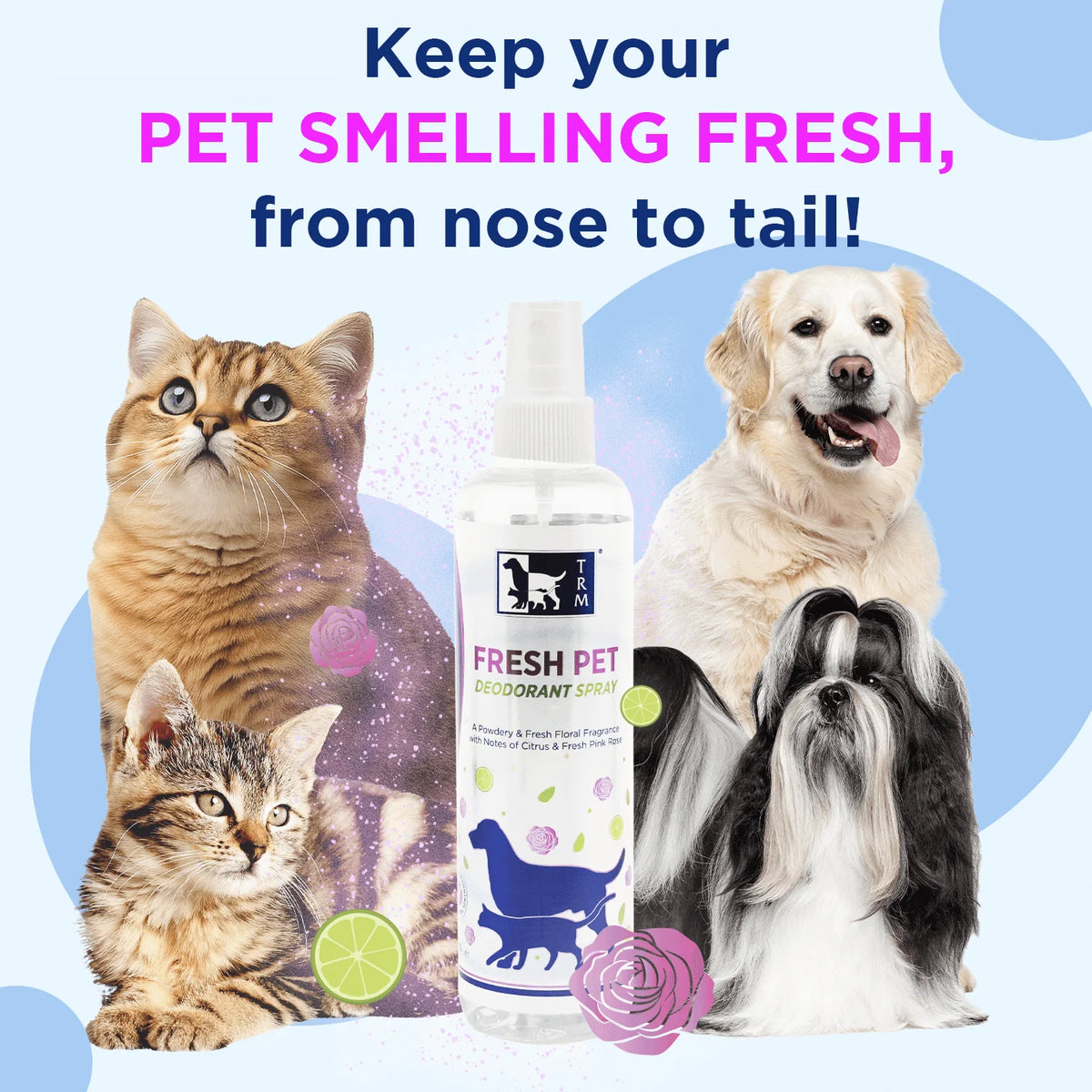 Fresh pet Deodorant spray