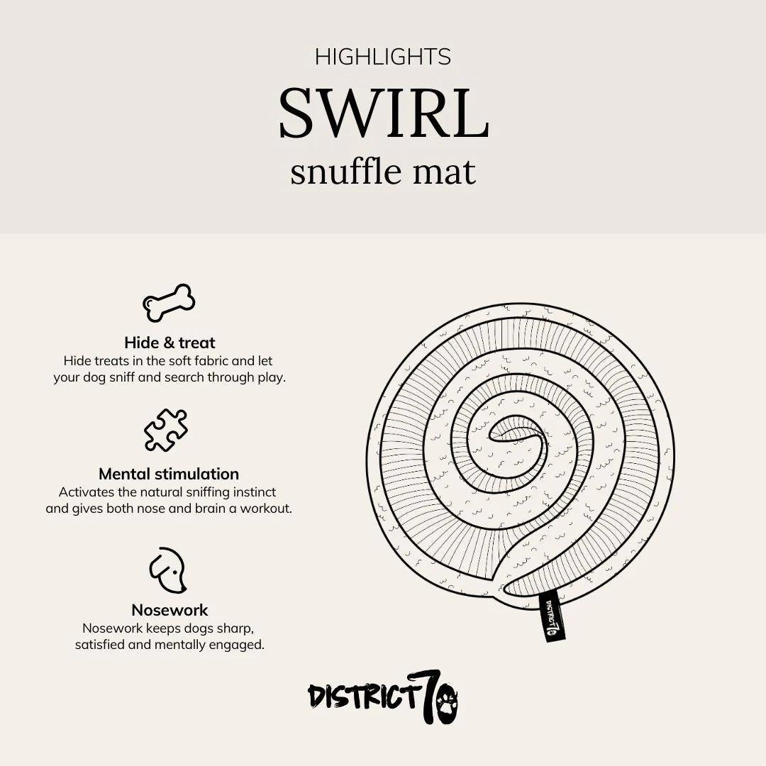District 70 Swirl snuffelmat